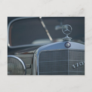 antique mercedes 4 postcard