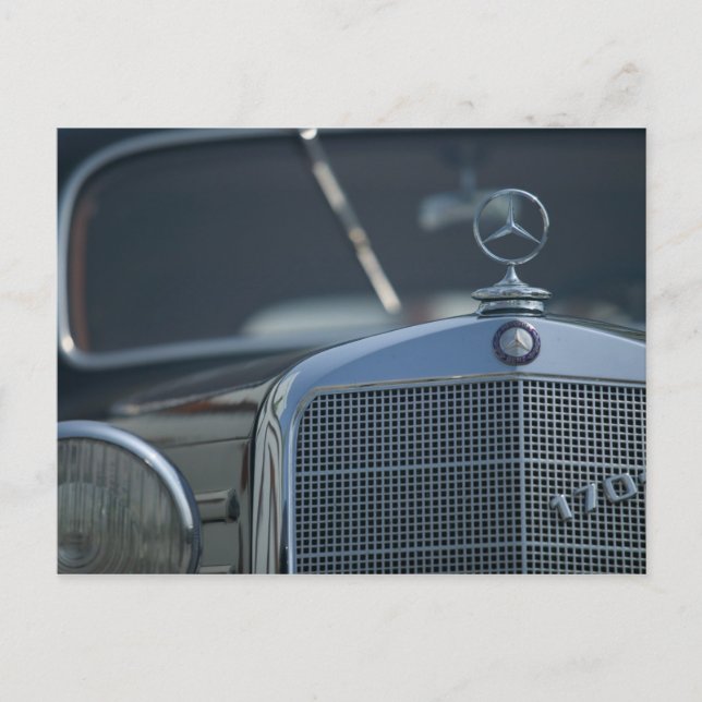 antique mercedes 4 postcard (Front)