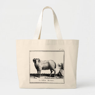 Antique Merino Sheep Tote Bag