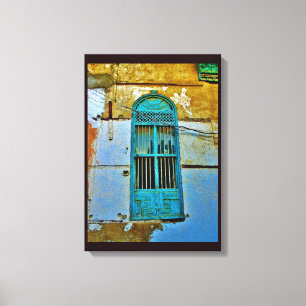 Antique Metal Window Canvas Print