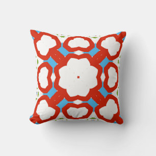 Antique mexican talavera ceramic. Graphic design.  Throw Pillow