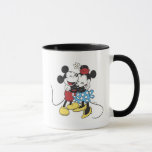 Antique Mickey and Minnie Mouse hugging laughing Mug<br><div class="desc"></div>
