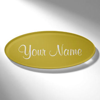 Antique Moss Name Tag