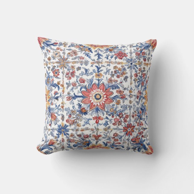 Antique Motif Carrelage Coussin sans couture (Recto)