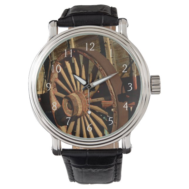 Antique mule train wagon watch (Front)