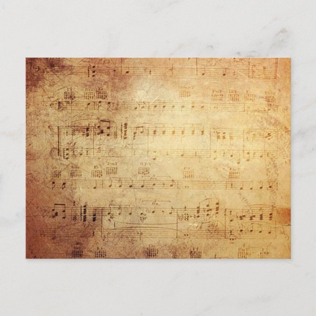 Antique Music Postcard (Front)