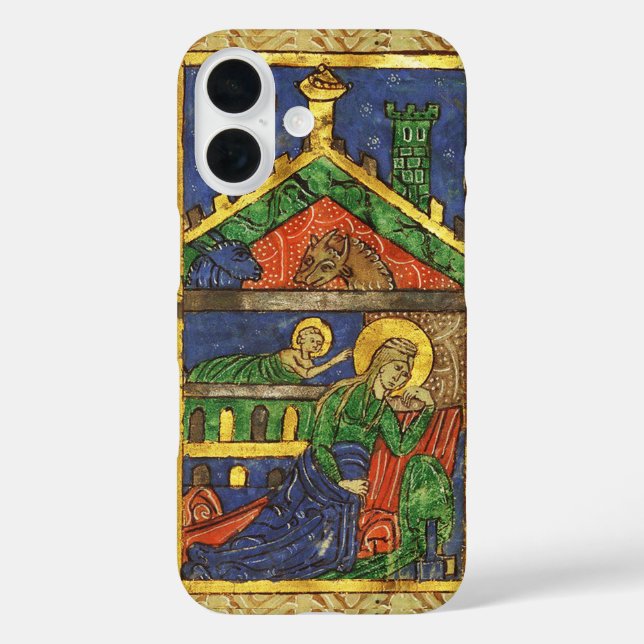 ANTIQUE NATIVITY CHRISTMAS PARCHMENT Case-Mate iPhone CASE (Back)