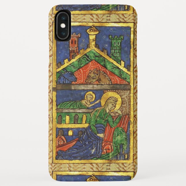 ANTIQUE NATIVITY CHRISTMAS PARCHMENT Case-Mate iPhone CASE (Back)
