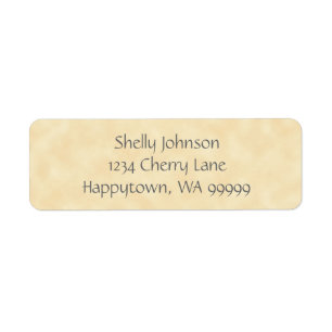 Antique Natural Parchment Return Address Labels