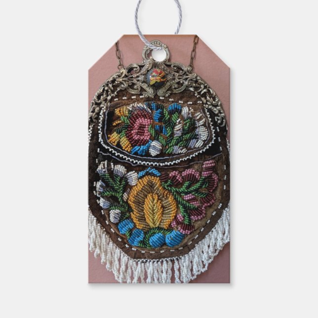 Antique Needlepoint Handbag Photography  Gift Tags (Front)