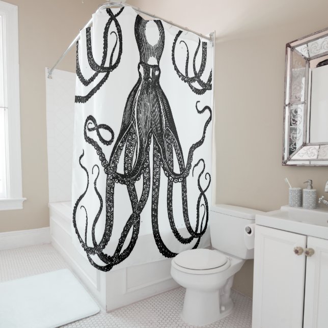 Antique Octopus with Tentacles Black (In Situ)