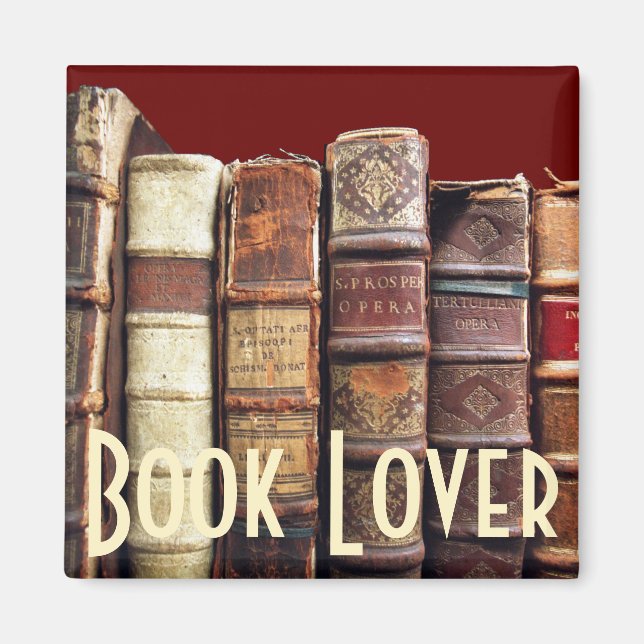 Antique Old Books Vintage Tomes Gift Magnet (Front)