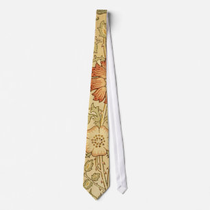 Antique Old Floral Design Tie