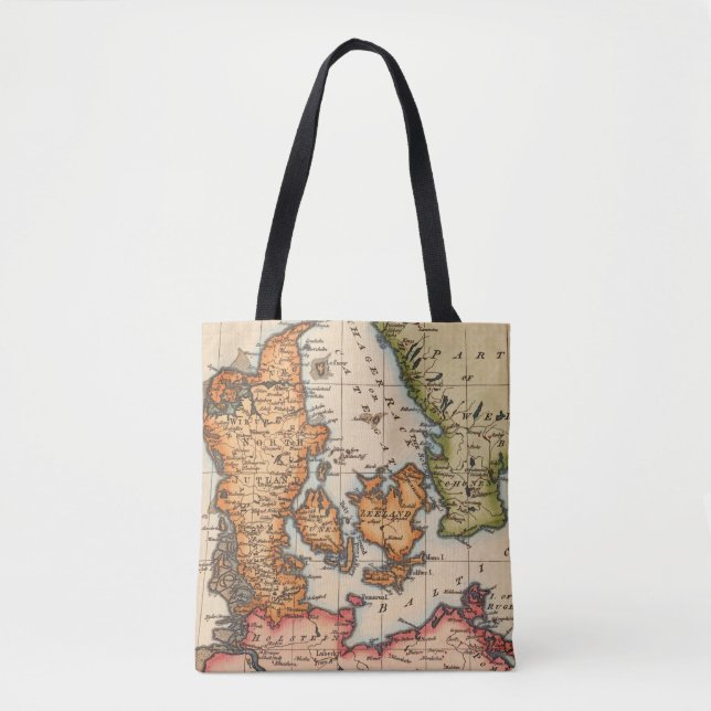 Antique Old Map Inspired (10) Tote Bag (Front)