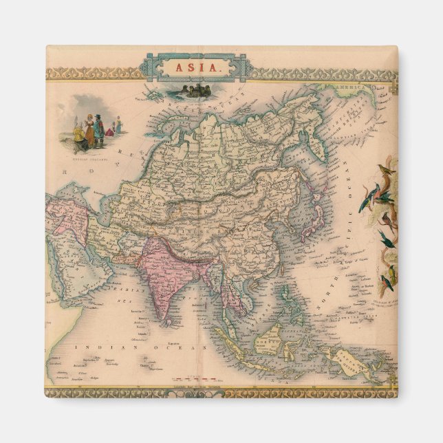 Antique Old Map Inspired (11) Magnet (Front)