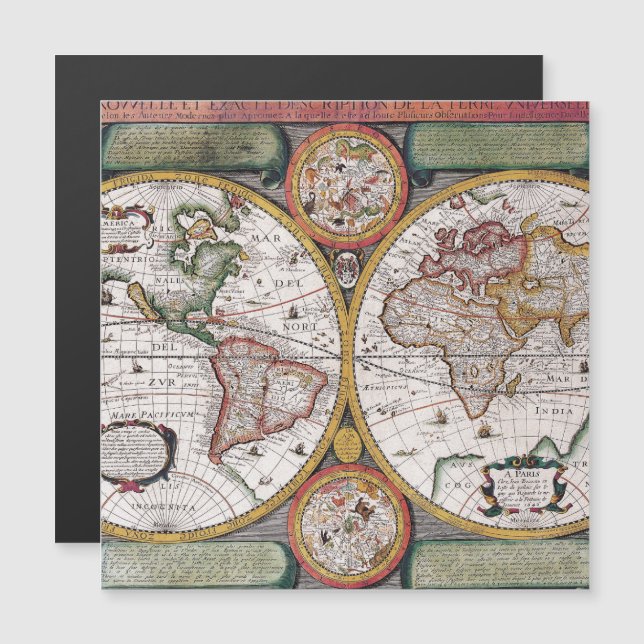 Antique Old Map Inspired (12) (Front/Back)