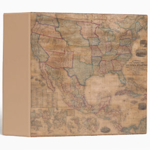 Antique Old Map Inspired (13) Binder