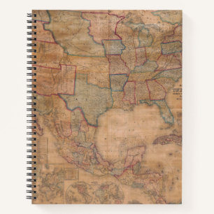 Antique Old Map Inspired (13) Notebook