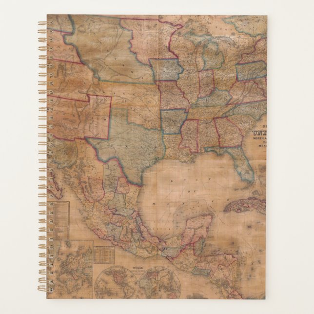 Antique Old Map Inspired (13) Planner (Front)