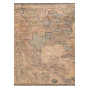 Antique Old Map Inspired (13) Tablecloth