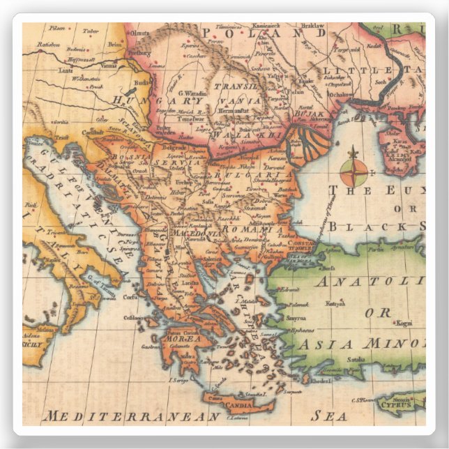 Antique Old Map Inspired (2) (Front)