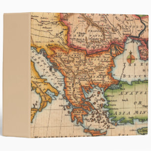 Antique Old Map Inspired (2) Binder