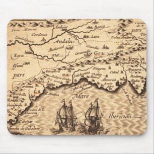 Antique Old Map Inspired (3) Mouse Pad