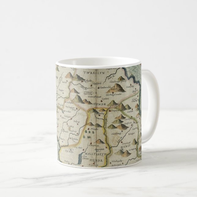 Antique Old Map Inspired (7) Coffee Mug (Front Right)
