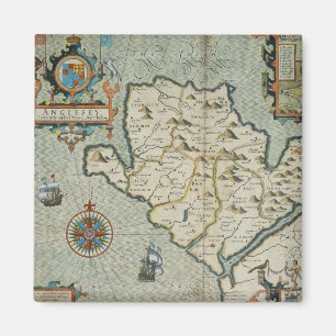 Antique Old Map Inspired (7) Magnet