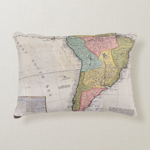 Antique Old Map Inspired (8) Accent Pillow