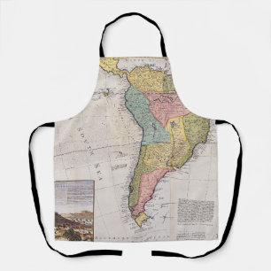 Antique Old Map Inspired (8) Apron