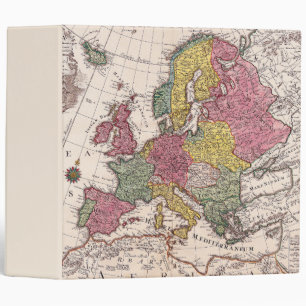 Antique Old Map Inspired (9) Binder