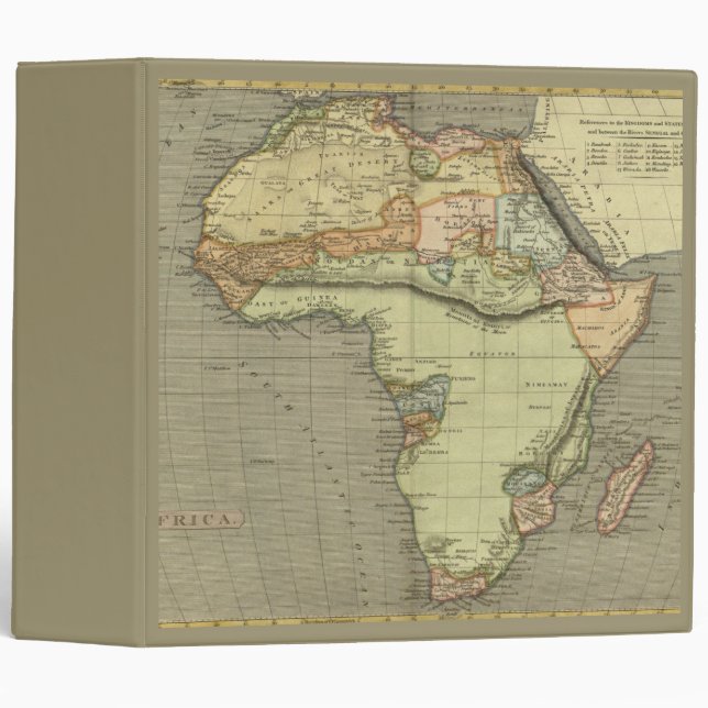 Antique Old Map Inspired Binder (Front/Spine)