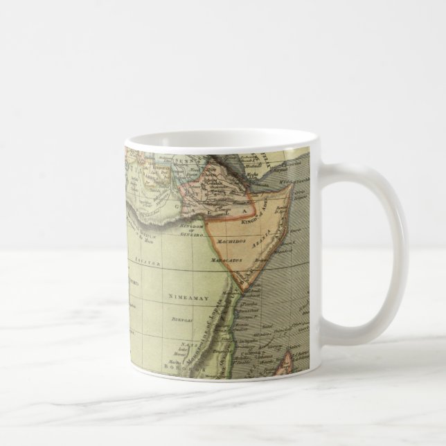 Antique Old Map Inspired Coffee Mug (Right)
