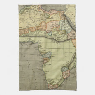 Antique Old Map Inspired Kitchen Towel