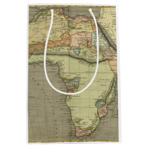 Antique Old Map Inspired Medium Gift Bag