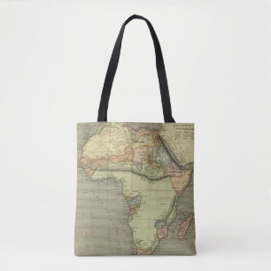 Antique Old Map Inspired Tote Bag
