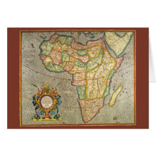Antique Old World Gerardus Mercator Map of Africa