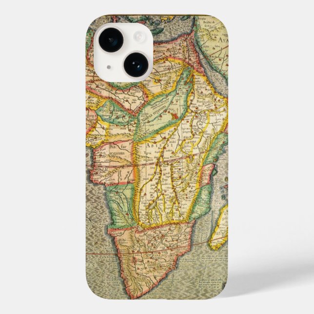 Antique Old World Gerardus Mercator Map of Africa Case-Mate iPhone Case (Back)