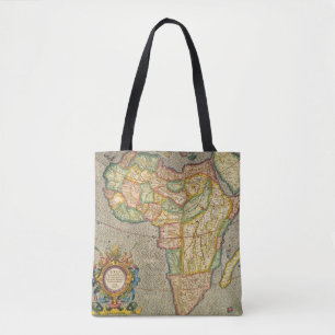 Antique Old World Gerardus Mercator Map of Africa Tote Bag