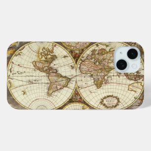 Antique Old World Map by Frederick de Wit, c. 1680 iPhone 15 Mini Case