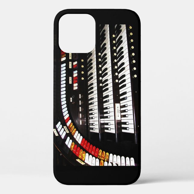 Antique Organ Keyboard, Name,  Case-Mate iPhone Case (Back)