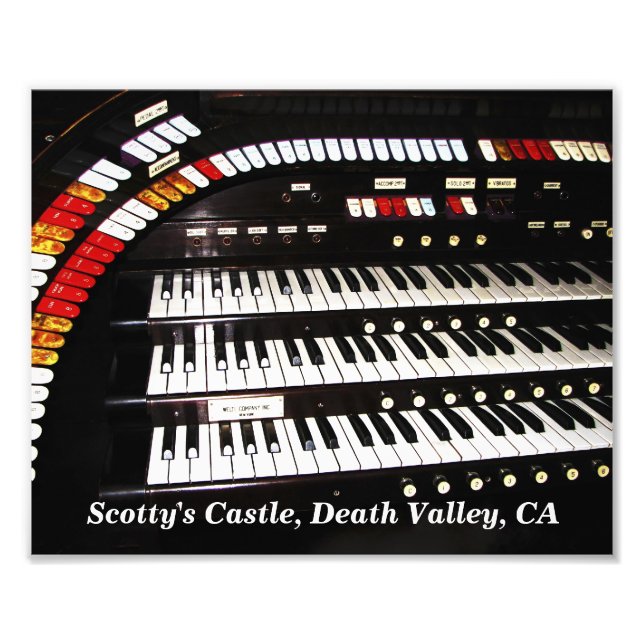 Antique Organ, Scotty's Castle Photo Print (Front)
