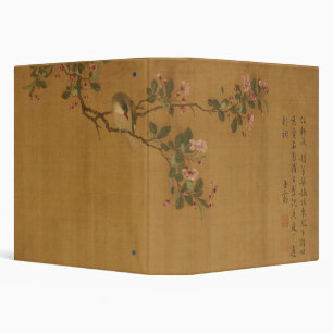 Antique Oriental Chinese Bird And Flowers repro Binder