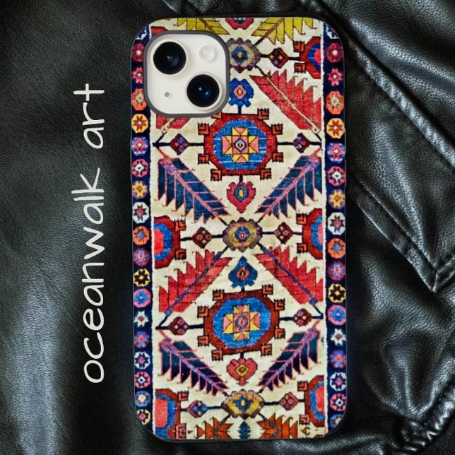 Antique Oriental Rug Bold Leaf Design Case-Mate iPhone Case (Creator Uploaded)