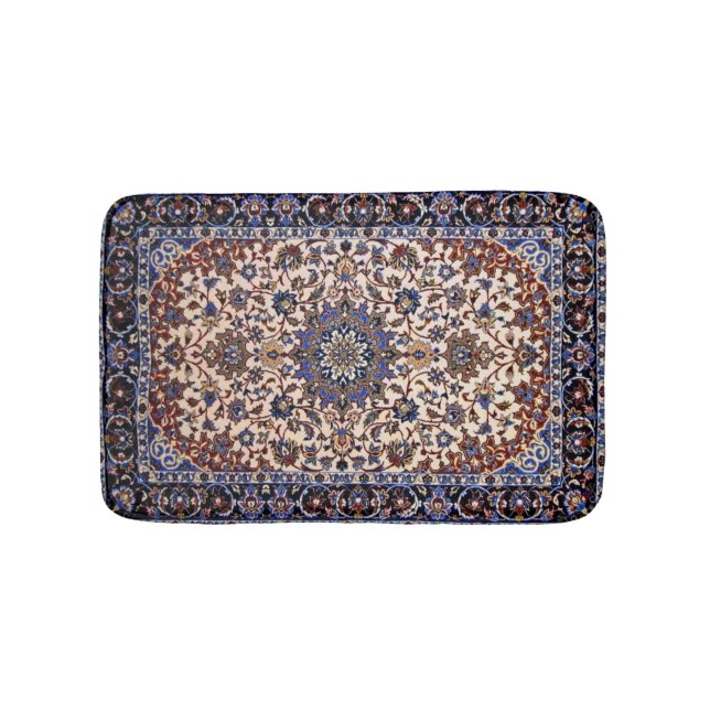 Antique Oriental Turkish Persian Blue Rug Carpet (Front)