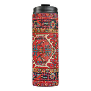 Antique Oriental Turkish Persian Carpet   Thermal Tumbler