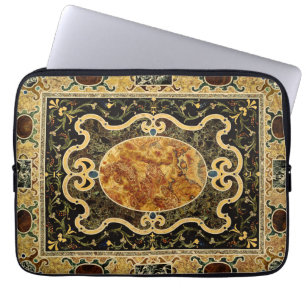 Antique Ornamental Italian Gemstone Pattern Laptop Sleeve