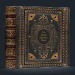 Antique Ornamental (Title customizable) Binder<br><div class="desc">👉Click "Personalize" to insert your title on the front. Any text you want,  just make sure it fits (what you see is what you get),  or ask me for (free) help.</div>