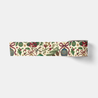 Antique Ornaments Hanging from Ribbon Satin Ribbon